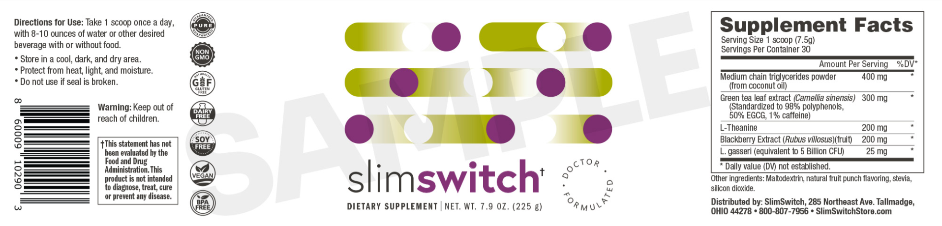 slimSwitch Ingredients